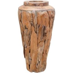 Vase de décoration 40 x 60 cm Bois de teck solide Vidaxl n/a