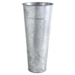 Vase de jardin en zinc lourd 40 cm - Gris