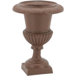Vase Médicis en fonte - Fonte rouille