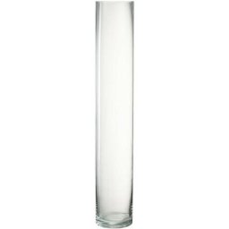 Vase cylindrique verre transparent large h. 60cm - Transparent