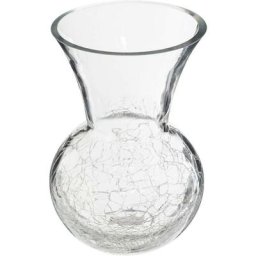 Vase en Boule Évasée Craquelée Atmosphera créateur d'intérieur - Transparent