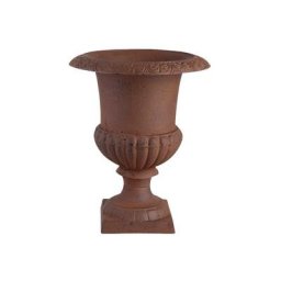 Vase Médicis en fonte Hauteur 23 cm - Marron