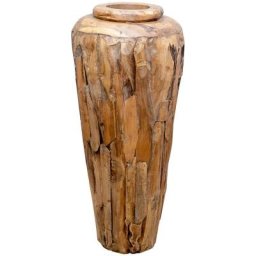 Vidaxl - Vase de décoration 40 x 80 cm Bois de teck solide n/a
