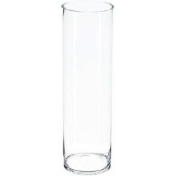 Vase cylindrique en verre - h 49.9 cm - Livraison gratuite - Transparent