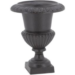 Vase Médicis en fonte - Fonte noire