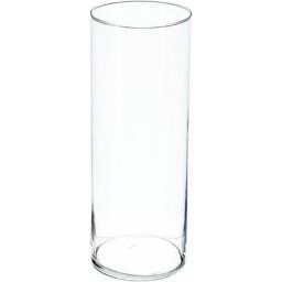 Vase cylindrique en verre - h 40 cm - Livraison gratuite - Transparent