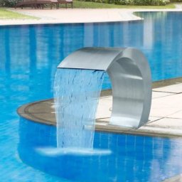 True Deal - Fontaine cascade de piscine Acier inoxydable 45 x 30 x 60 cm