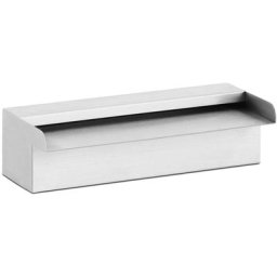 Chute D'Eau En Acier Inoxydable Cascade Fontaine Cascade De Piscine Bassin 30 Cm - Bleu, Blanc,