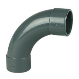 Fitt - Courbe pvc 90° injectée grand rayon ø 50 mm Gris