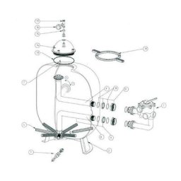 9.Diffuseur supérieur pour tr 100