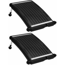 Panneaux de chauffage solaire de piscine courbés 2pcs 72,5x46cm Vidaxl n/a