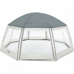 Bestway - Dôme de protection Flowclear - Pour piscine hors-sol ronde - 600x295ccm
