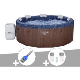 Bestway - Kit spa gonflable Lay-Z-Spa Toronto rond Airjet Plus 5/7 places + Aspirateur à batterie +