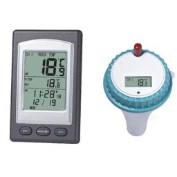 Thermomètre flottant sans fil, thermomètre de piscine Thermomètre à eau flottant à distance