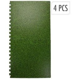 Xq Max - Set de tapis de sol impression de l'herbe 4 pcs vert Vert