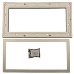 Bride de skimmer grand modèle ASTRAL + enjoliveur + vis parker 4402010412 - Fluidra - Blanc