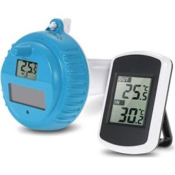 Thermomètre solaire numérique pour piscine - Thermomètre numérique à énergie solaire pour la