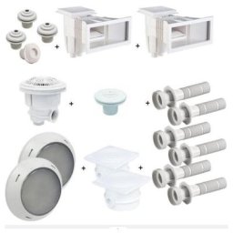 Kit pièces à sceller tout en un piscine 10x5 Astral Pool