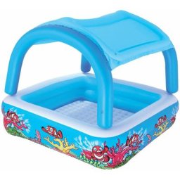 Bestway - Piscine gonflable avec auvent de dimensions 140x140cm - Hauteur 114cm - pour enfant de