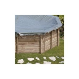 GRÉ - Bâche hiver pour piscine bois ronde lili 2 de diamètre extérieur 2,80m
