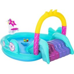 Aire de jeux avec pataugeoire - Licorne Magical Unicorn Carriage - 274 x 198 x 137 cm - Livraison