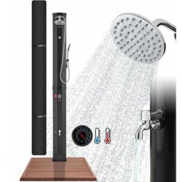 Douche Solaire 60 l avec douchette & thermomètre jusqu'à 60°C Douche de PiscineHousse de Protection