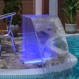 Kalisse - Elegant-Stil Fontaine de piscine avec led rvb Acrylique 51 cm,pour Salon/Jardin,Montage