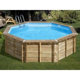 GRÉ - Piscine bois Violette 2 ø 5,00 x 1,27 m Violet