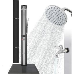 Douche solaire 60 l avec douchette & thermomètre Température de l'eau jusqu'à 60°C Douche piscine