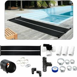 Chauffe-Eau Solaire Capteur Solaire Chauffe-Piscine Tapis Solaire Absorbeur Solaire 300 x 66cm
