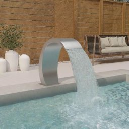 Fontaine de piscine avec led 22x60x70 cm Acier inoxydable 304 - Fimei