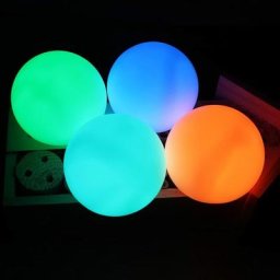 4 pcs Lumière de Piscine Flottante,IP68 Étanche Boule lumineuse LED,Lampe de Piscine à led 16