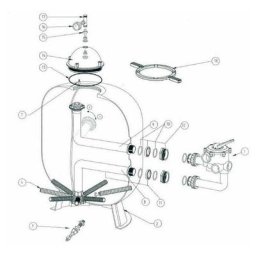 8. Diffuseur inferieur pour filtre Triton TR100