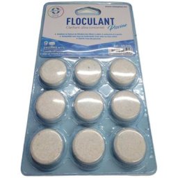 Acis - 9 pastilles de floculant clarifiant piscine Multicolor