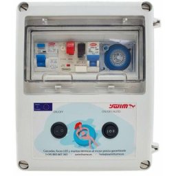 Tableau électrique pour piscine avec transformateur 60W dc led rgb (câble rgb à 4 fils) - 0,5 cv