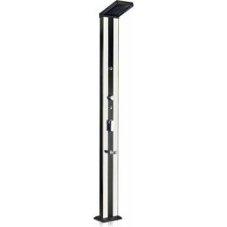 Douche solaire carrée aluminium 38L