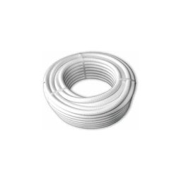 Espiroflex - Couronne 25m Tuyau Blanc Piscine pvc Pression Souple Semi-Rigide à coller diamètre