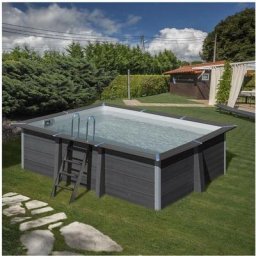 GRÉ - Piscine hors sol composite 4,66 x 3,26 x 1,24m