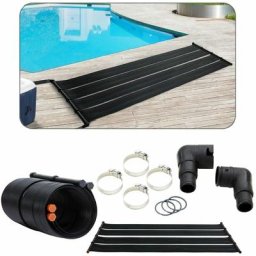 2X Chauffage Solaire Collecteur Solaire Chauffage de Piscine Kit de 2 pièces 300x66 cm Plastique
