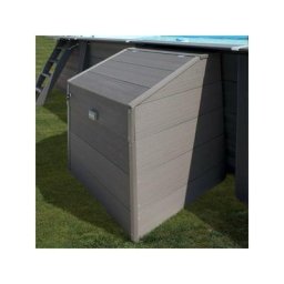 Coffre de filtration piscine composite - Marron