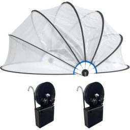 Vidaxl - Dôme de piscine avec support rond 406x203 cm pvc n/a