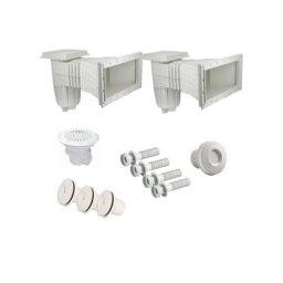 Kit construction piscine - Kit pièces à sceller - Piscine liner 8x4m à 10x5m de Centrocom