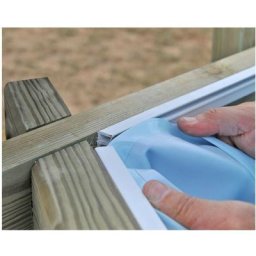 Liner piscine Sunbay Couleur liner: Bleu - Dimensions piscine: Safran 6,37 x 4,12 x 1,33 m