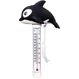 Thermomètre de Piscine Flottant avec Corde de Natation, Cartoon Mignon Thermomètre Utilisé pour