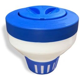 Distributeur de chlore flottant pour piscine, support chimique pour tablettes de chlore jusqu'à 7,6