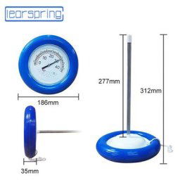 Thermomètre piscine flottant pneu Grand testeur de température de thermomètre à eau à détection