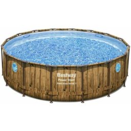 Bestway - Piscine tubulaire ronde ø 4,88 x 1,22 m Power Steel Vista
