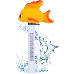 Thermomètre de Piscine, Thermomètre Facile à Lire Grande Taille avec Corde, Thermomètre Flottant