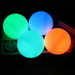 4 pcs Lumire de Piscine Flottante,IP68 tanche Boule lumineuse LED,Lampe de Piscine led 16