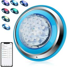 Lampe de piscine à led en acier inoxydable murale extérieure sous-marine rgb fontaine de piscine